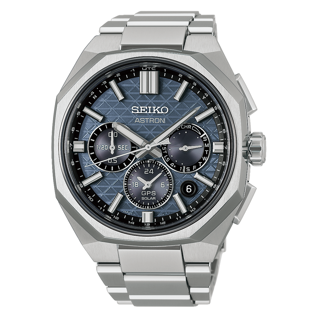 Seiko Astron GPS Solar Dual Time Chronograph HAB001J Blue