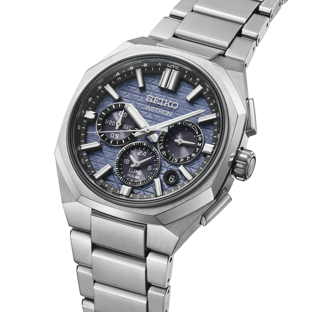 Seiko Astron GPS Solar Dual Time Chronograph HAB001J Blue