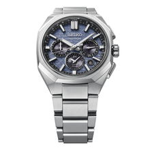 Load image into Gallery viewer, Seiko Astron GPS Solar Dual Time Chronograph HAB001J Blue