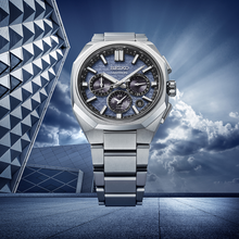 Load image into Gallery viewer, Seiko Astron GPS Solar Dual Time Chronograph HAB001J Blue