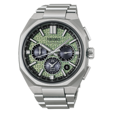 Load image into Gallery viewer, Seiko Astron GPS Solar Dual Time Chronograph HAB005J Green Limited Edition