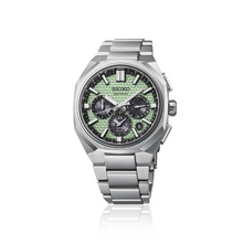 Load image into Gallery viewer, Seiko Astron GPS Solar Dual Time Chronograph HAB005J Green Limited Edition