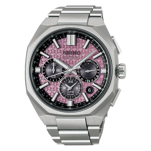 Seiko Astron GPS Solar Dual Time Chronograph HAB006J Pink Limited Edition