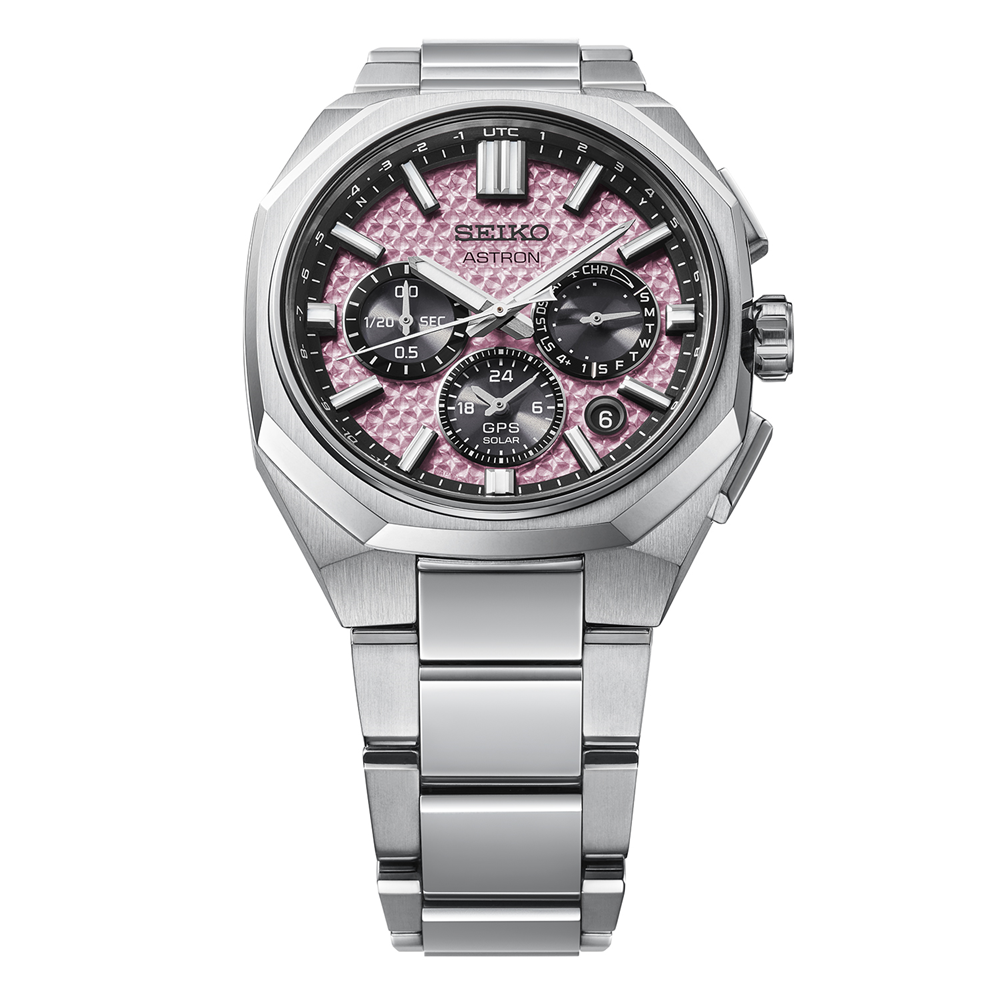 Seiko Astron GPS Solar Dual Time Chronograph HAB006J Pink Limited Edition