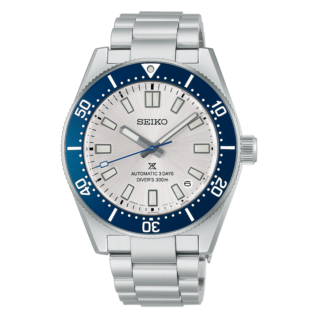 Seiko Prospex Sea Automatic Diver's Watch HBC005J 145th Anniversary Limited Edition -White Dial Blue Bezel