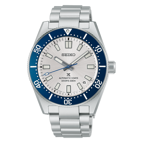 Seiko Prospex Sea Automatic Diver's Watch HBC005J 145th Anniversary Limited Edition -White Dial Blue Bezel