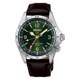 SEIKO Prospex Land Automatic Watch Alpinist GMT HBC007J Green on Leather