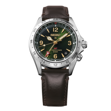 Load image into Gallery viewer, SEIKO Prospex Land Automatic Watch Alpinist GMT HBC007J Green on Leather