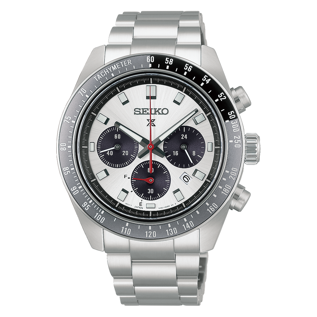 Seiko Prospex Speedtimer Solar Chronograph HBJ001P White Dial