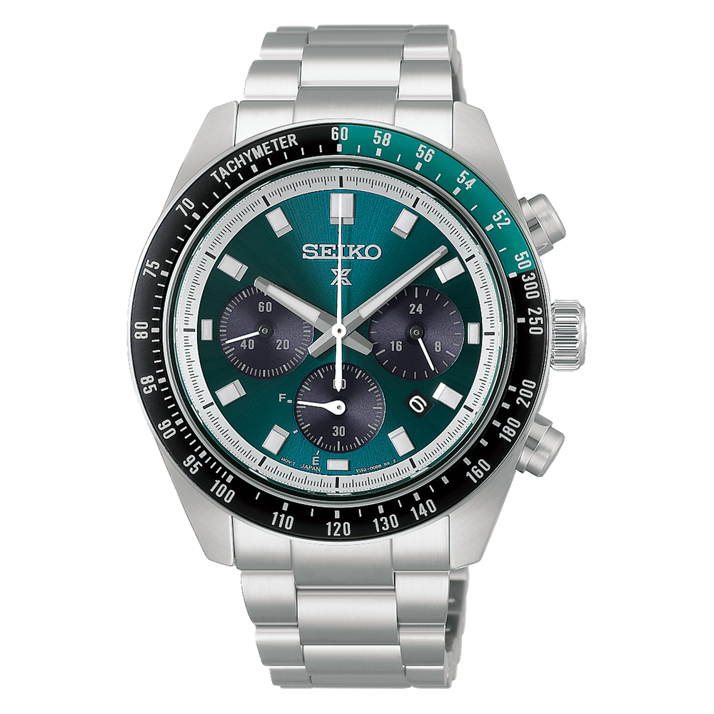 Seiko Prospex Speedtimer Solar Chronograph HBJ003P Green Dial