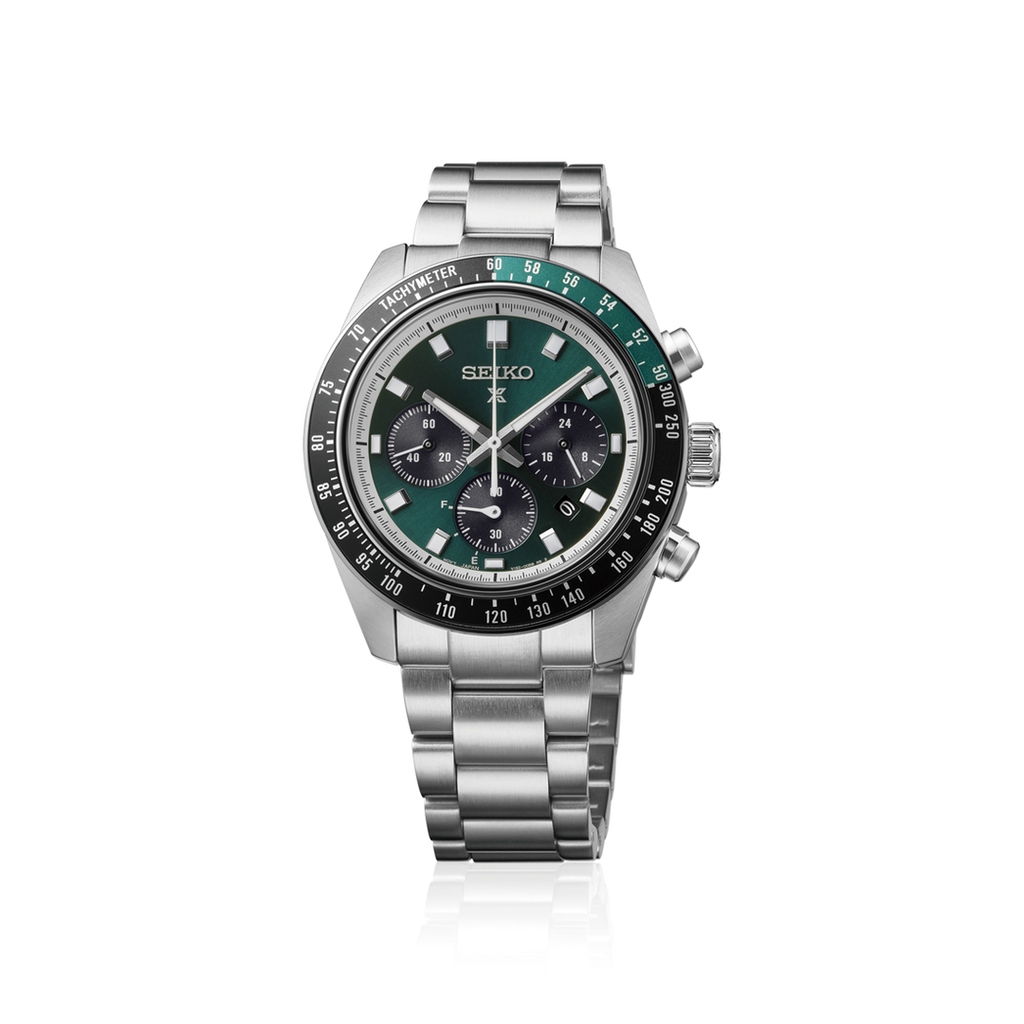 Seiko Prospex Speedtimer Solar Chronograph HBJ003P Green Dial