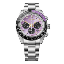 Load image into Gallery viewer, Seiko Prospex Speedtimer Solar Chronograph HBJ005 Purple Dial 145th Anniversary Limited Edition
