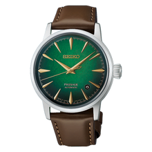 Load image into Gallery viewer, Seiko Presage Cocktail Time Green Watch on Leather HCB002