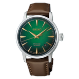 Seiko Presage Cocktail Time Green Watch on Leather HCB002