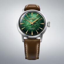 Load image into Gallery viewer, Seiko Presage Cocktail Time Green Watch on Leather HCB002