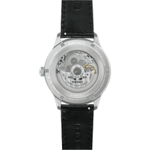 Load image into Gallery viewer, SEIKO Presage Japanese Garden Open Heart Automatic Watch Black on Black Leather HCB008