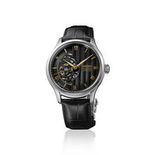 Load image into Gallery viewer, SEIKO Presage Japanese Garden Open Heart Automatic Watch Black on Black Leather HCB008