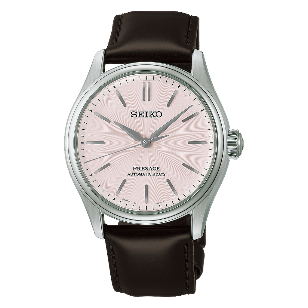 Seiko Presage Classic Series Automatic Watch HCC003 Pink Dial 38mm on Leather
