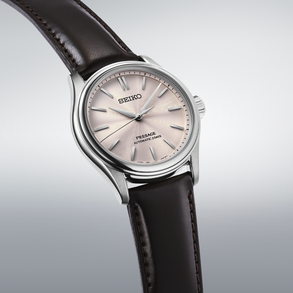Seiko Presage Classic Series Automatic Watch HCC003 Pink Dial 38mm on Leather