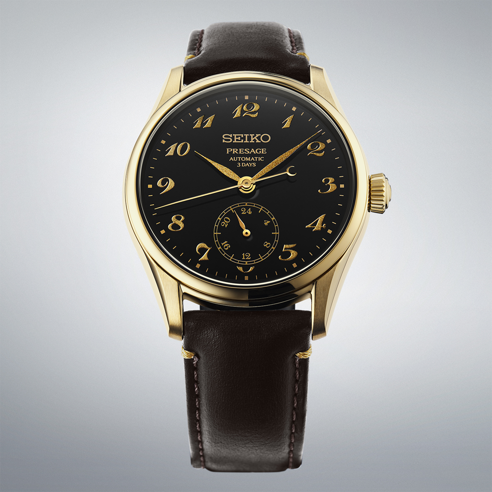 Seiko Seiko Presage Classic HCC006J -Craftsmanship Black Urushi on leather Gold PVD