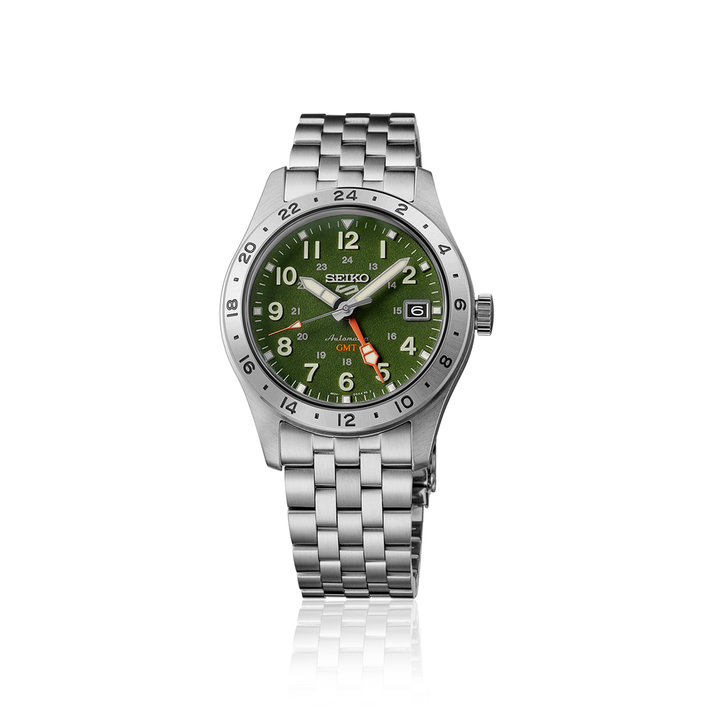 Seiko 5 Automatic Field Sport G.M.T Watch Green HDB001K