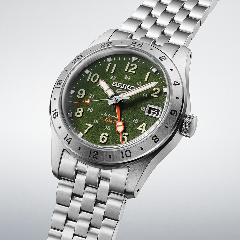 Seiko 5 Automatic Field Sport G.M.T Watch Green HDB001K