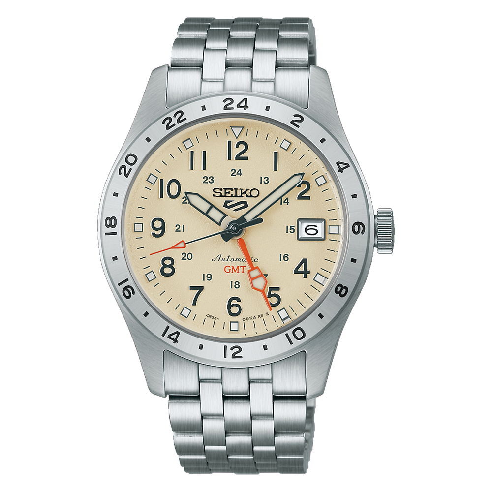 Seiko 5 Automatic Field Sport G.M.T Watch Ivory HDB002K
