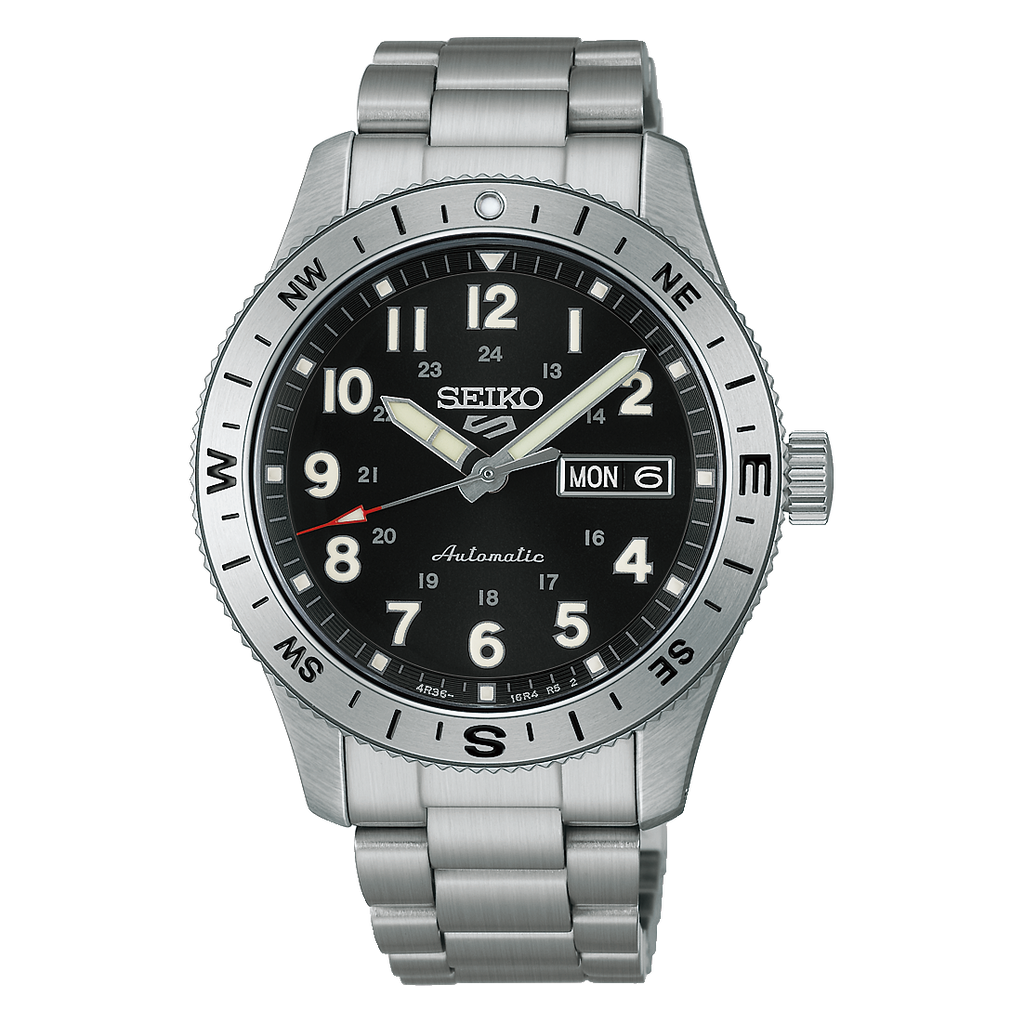 Seiko 5 Sports Field Sport Automatic Black Dial on Bracelet -HDB006