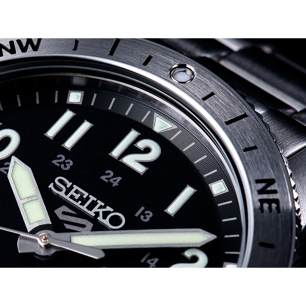Seiko 5 Sports Field Sport Automatic Black Dial on Bracelet -HDB006