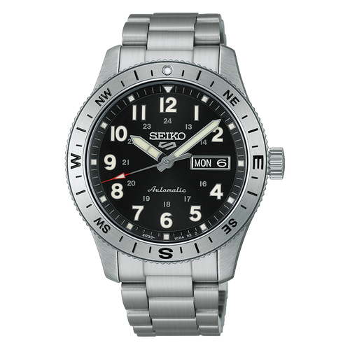 Seiko 5 Sports Field Sport Automatic Black Dial on Bracelet -HDB006