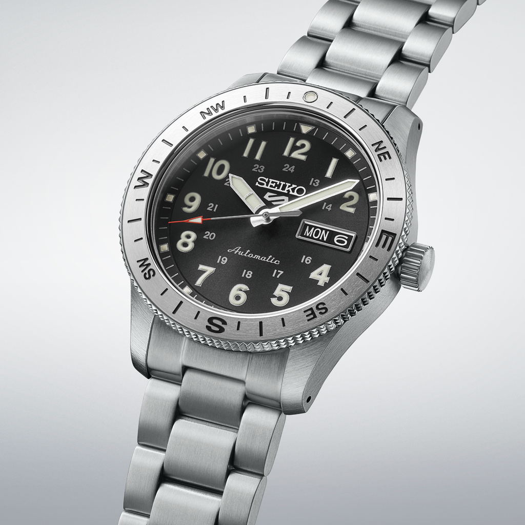 Seiko 5 Sports Field Sport Automatic Black Dial on Bracelet -HDB006