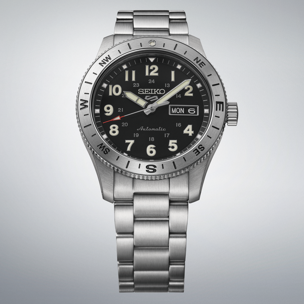 Seiko 5 Sports Field Sport Automatic Black Dial on Bracelet -HDB006