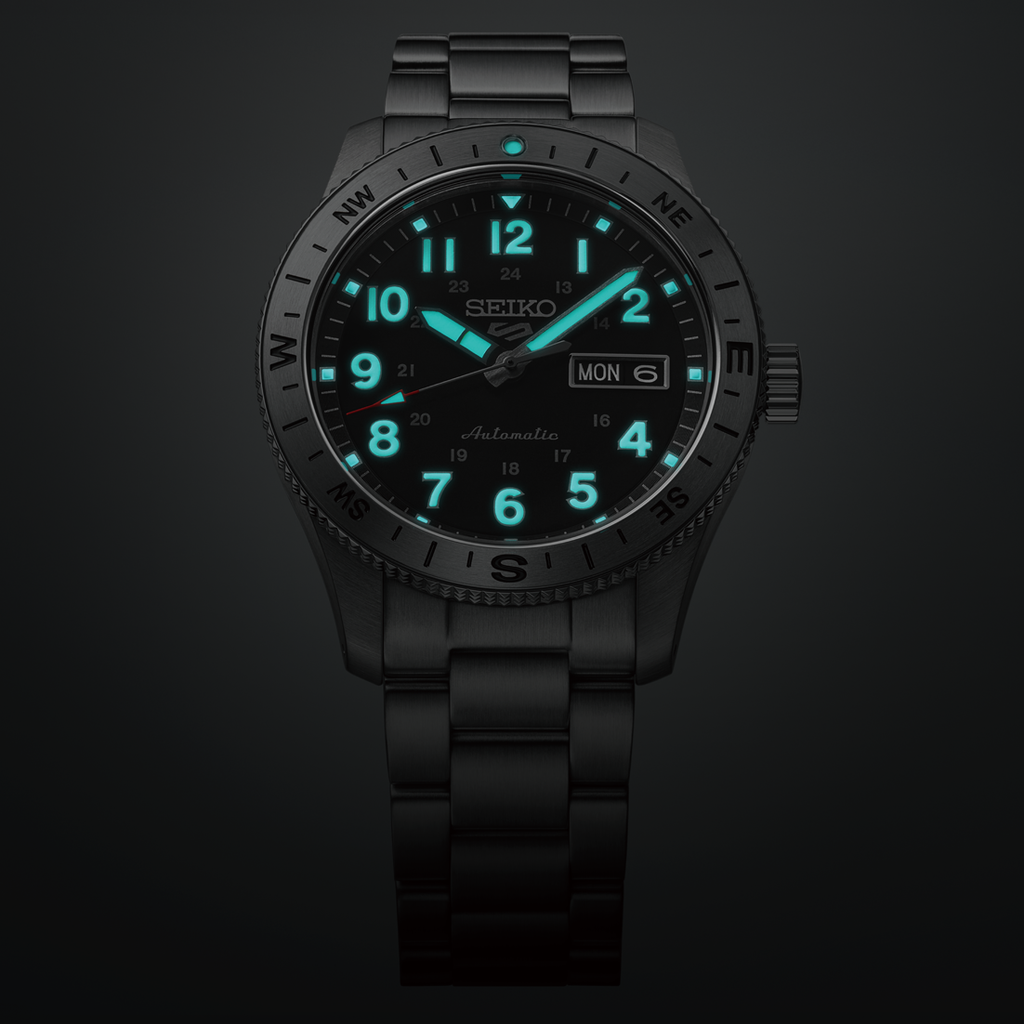 Seiko 5 Sports Field Sport Automatic Black Dial on Bracelet -HDB006