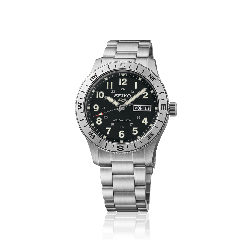 Seiko 5 Sports Field Sport Automatic Black Dial on Bracelet -HDB006