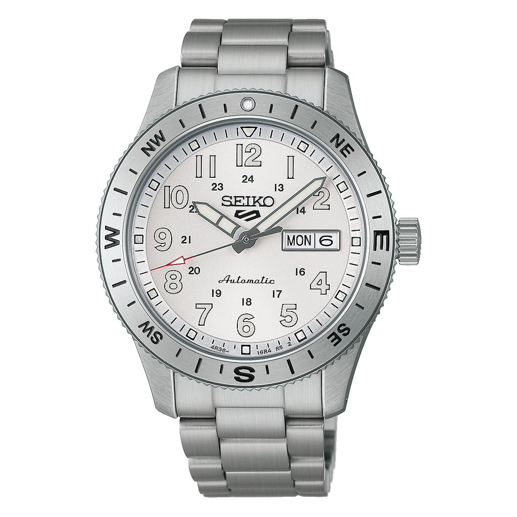 Seiko 5 Sports Field Sport Automatic White Dial on Bracelet -HDB007
