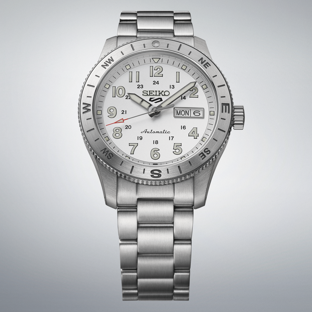 Seiko 5 Sports Field Sport Automatic White Dial on Bracelet -HDB007