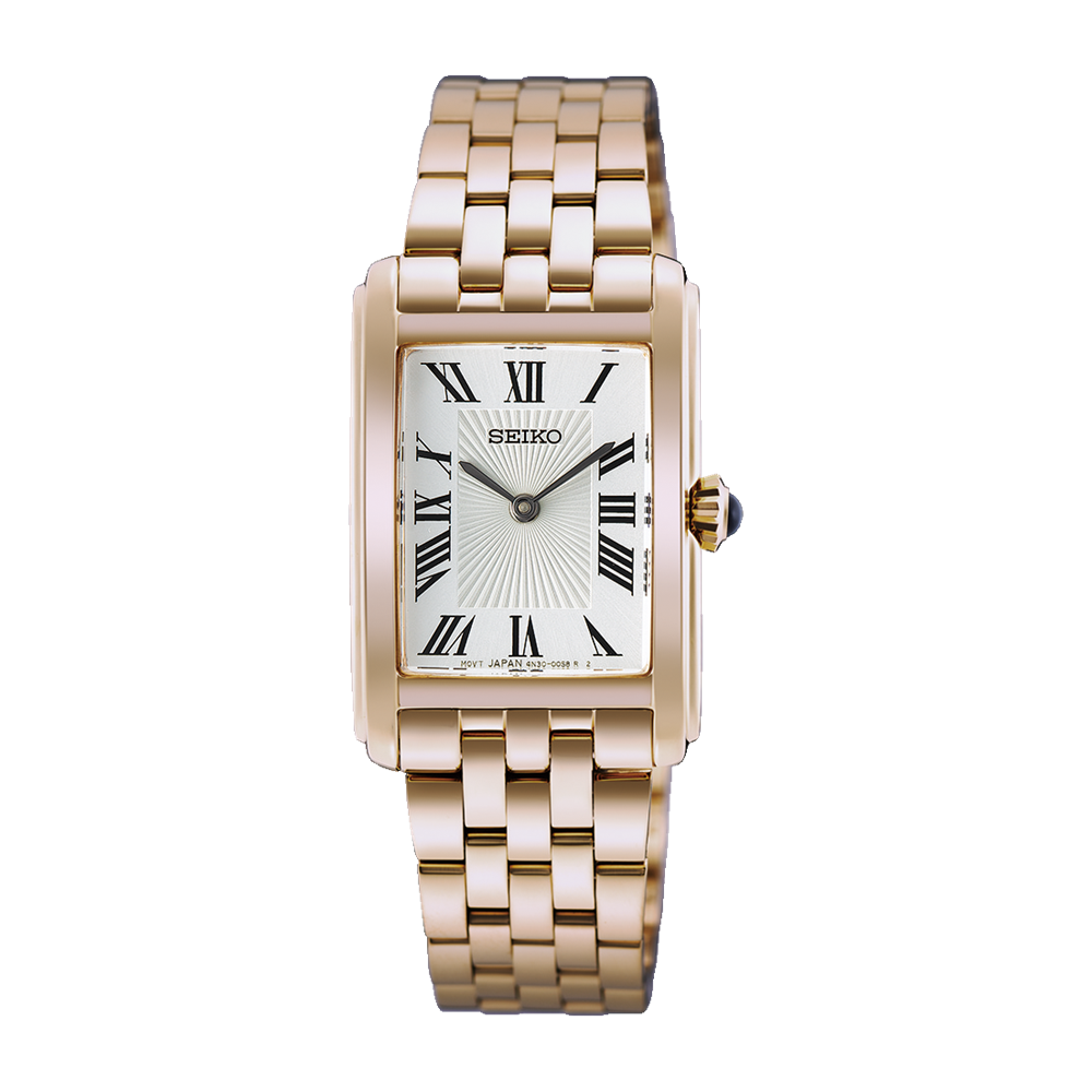 Seiko Discover More Quartz Analogue Watch HGG002 RG PVD