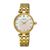 Seiko Conceptual Quartz Analogue YG PVD Watch MOP HGH008P