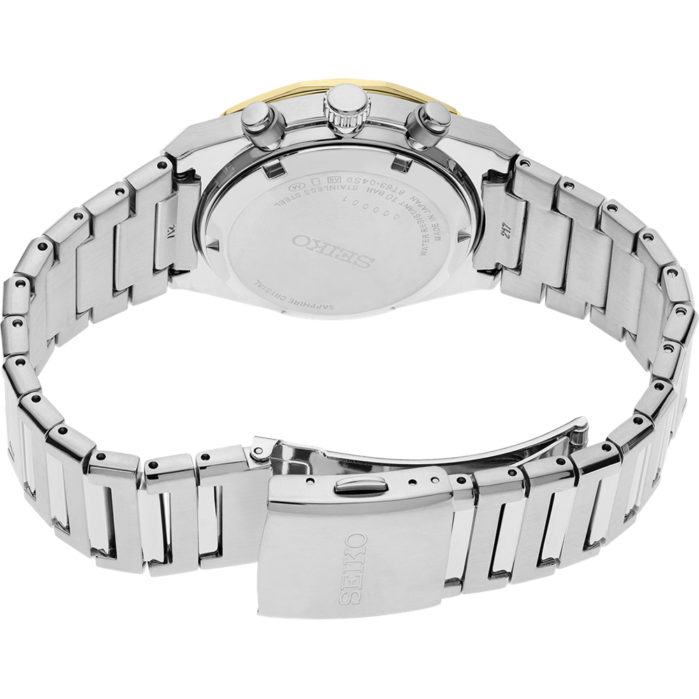 Seiko Discover More Conceptual Chronograph Quartz HGK001P Champagne Dial