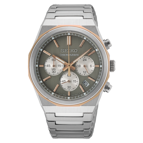 Seiko Discover More Conceptual Chronograph Quartz HGK002P Grey Dial