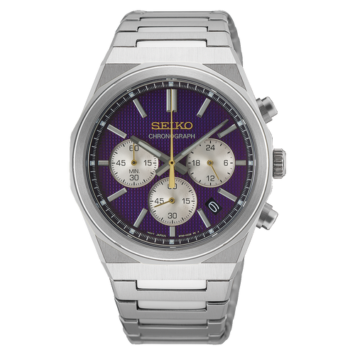 Seiko Discover More Conceptual Chronograph Quartz HGK003P Purple Dial 145th Anniversary Limited Edition