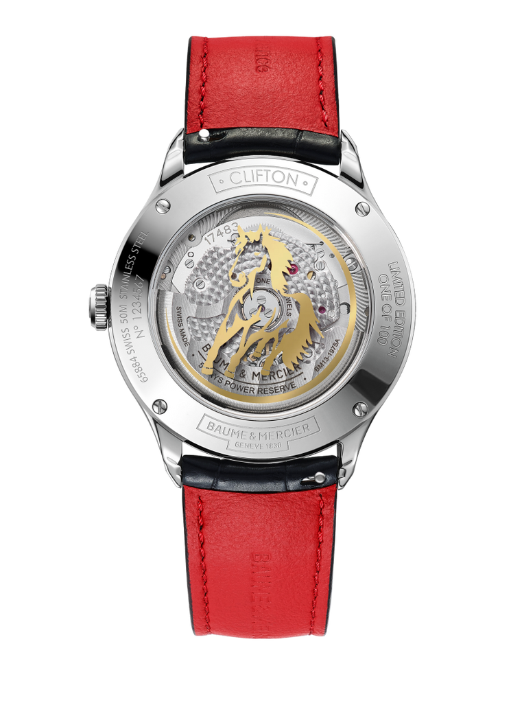 Baume & Mercier Clifton Blue 10839 -Year of the Fire Horse Limited Edition