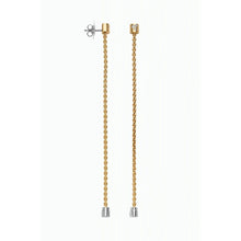 Load image into Gallery viewer, Fope Aria Yellow Gold Interchangeable Earrings with Diamonds