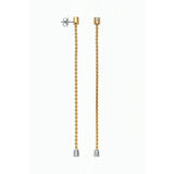 Fope Aria Yellow Gold Interchangeable Earrings with Diamonds