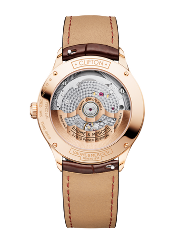Baume & Mercier Clifton Beige Moon phase date 10736 -18K Rose Gold