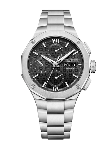Pre order Baume & Mercier Riviera Auto Chronograph 41mm 10825 Black Dial