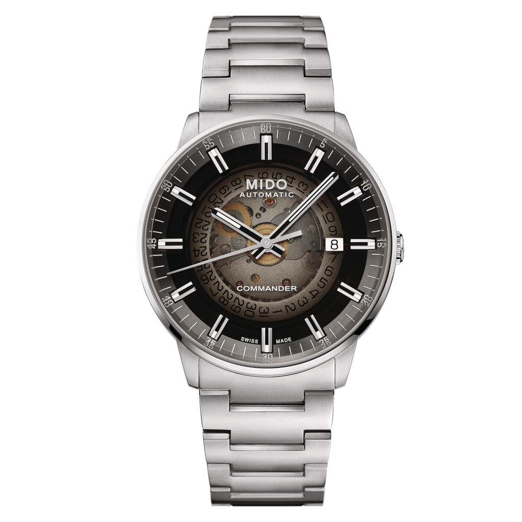 MIDO COMMANDER GRADIENT BLACK DIAL ON BRACELET