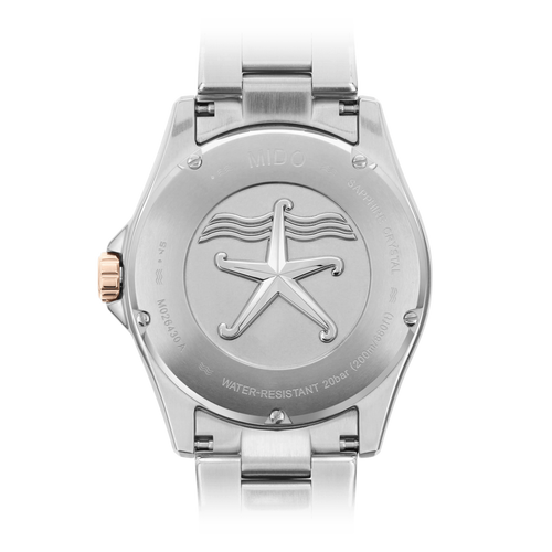 MIDO OCEAN STAR 200 BLACK ON 2 TONES RG BRACELET