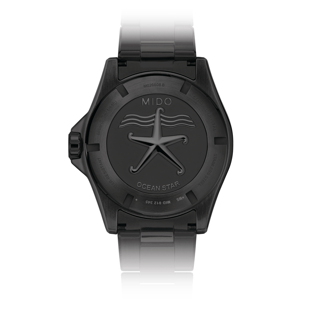 MIDO OCEAN STAR 600 CHRONOMETER WITH BLACK DLC COATING with 5 YEAR WARRANTY
