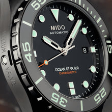 Load image into Gallery viewer, MIDO OCEAN STAR 600 CHRONOMETER WITH BLACK DLC COATING with 5 YEAR WARRANTY